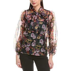 To My Lovers Womens Sheer Blouse, Black